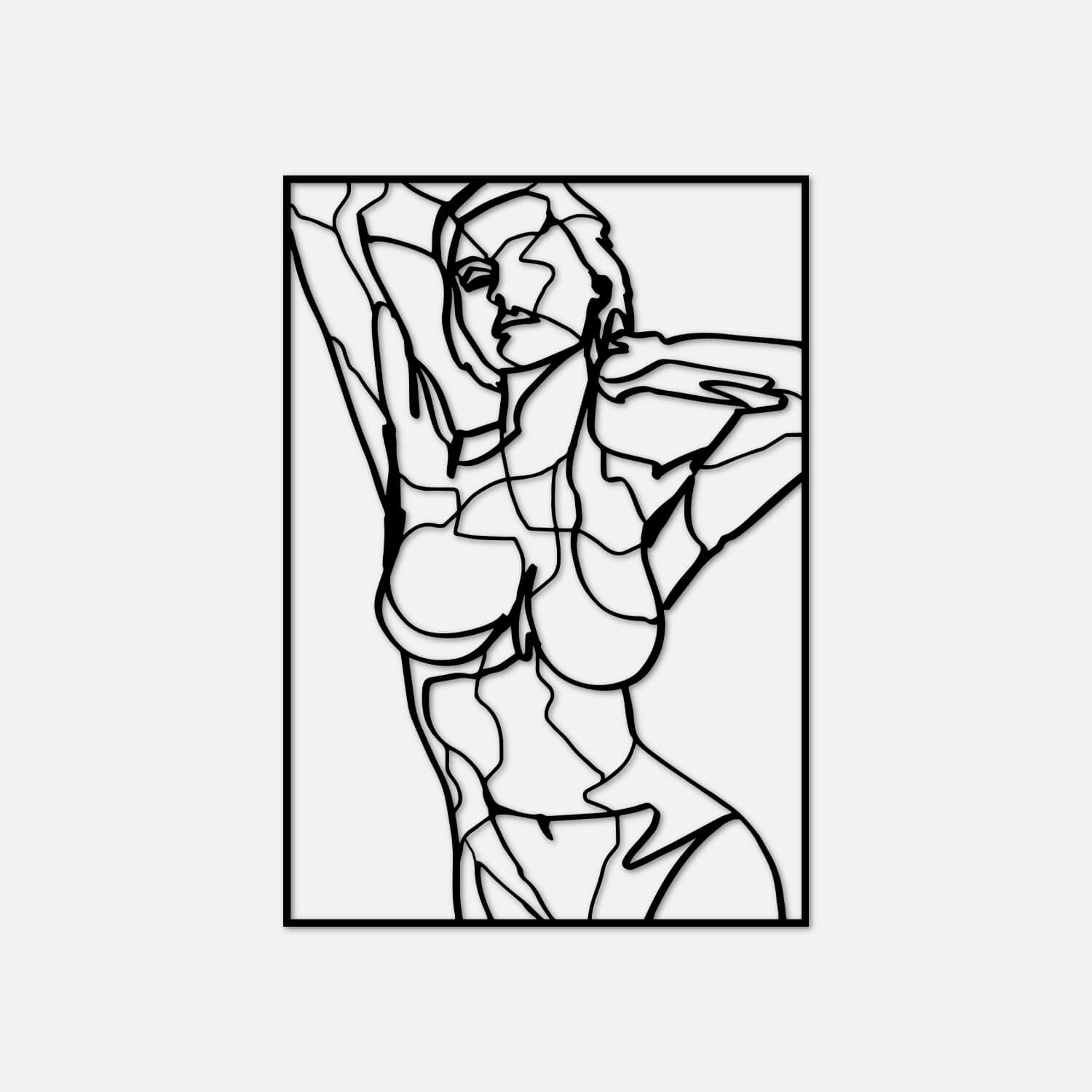 Veiled Desire Metal Wall Art