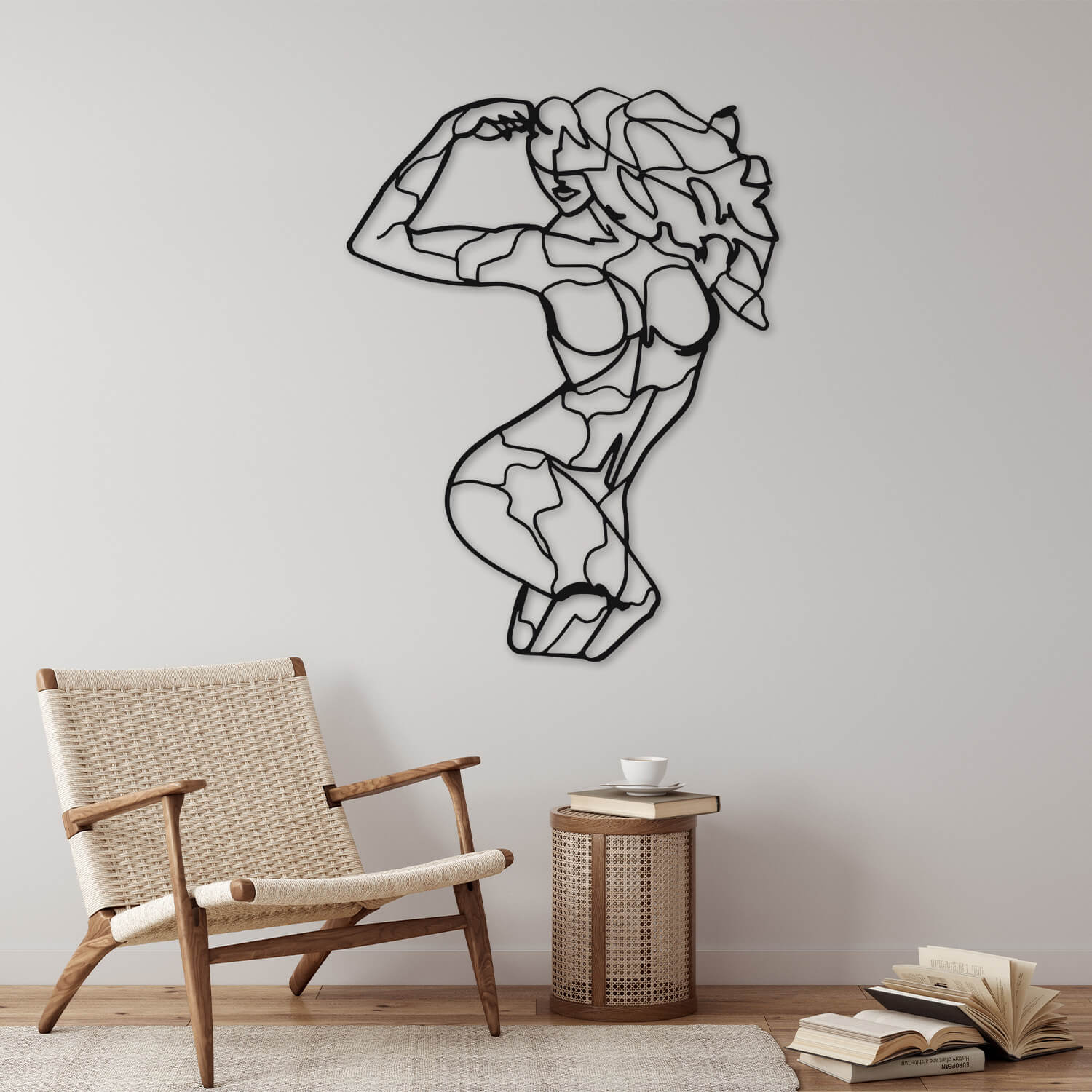 Luminous Form Metal Wall Art